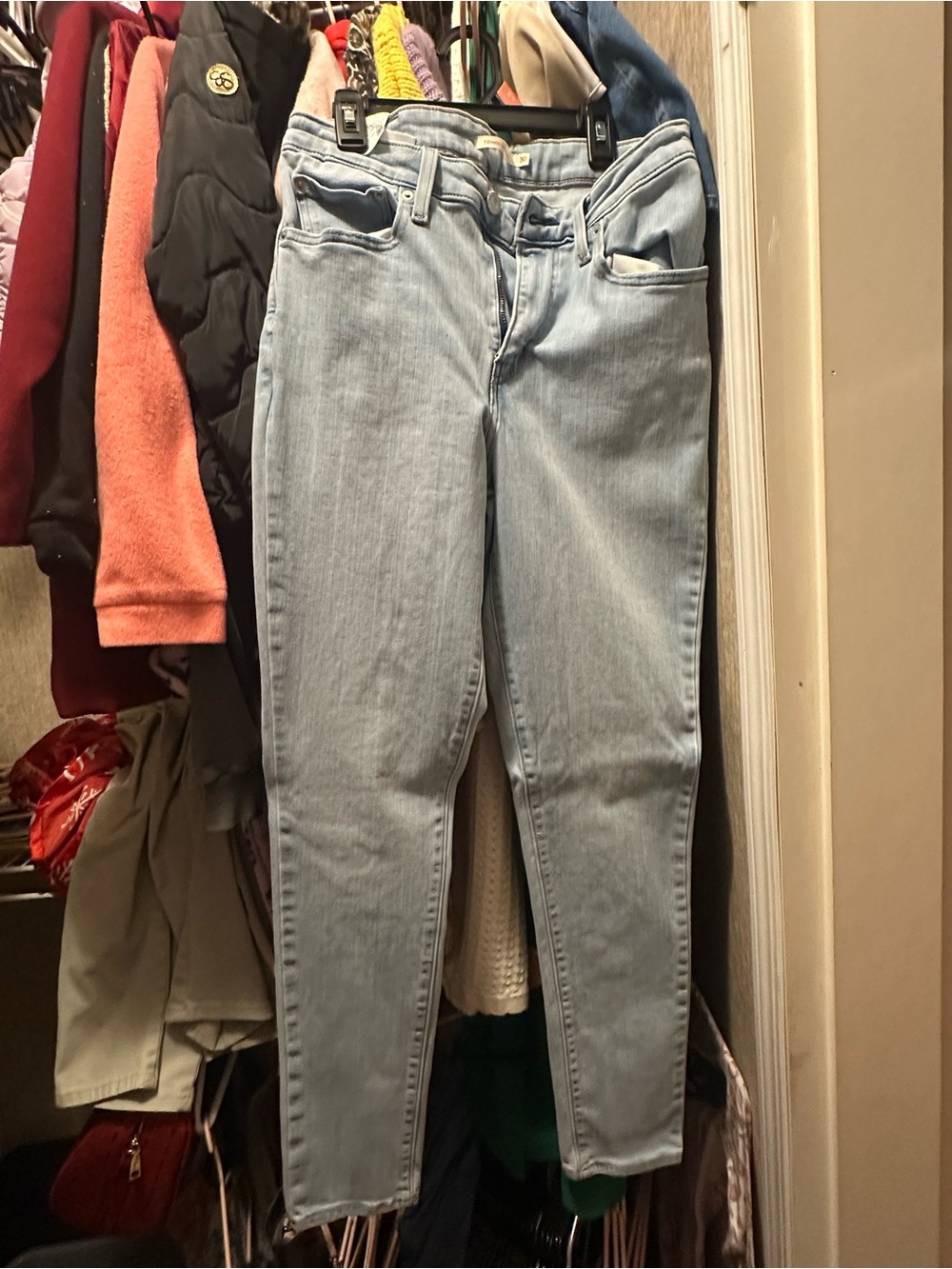 Light Wash Women's High-Rise Skinny Jeans - Light Blue